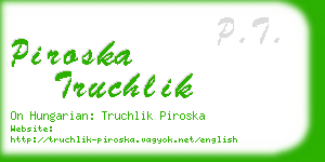 piroska truchlik business card